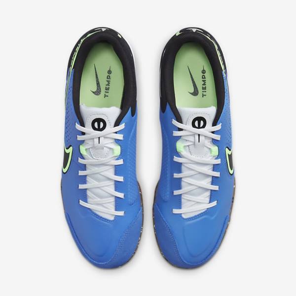 Men's Nike Tiempo Legend 9 Academy IC Indoor-Court Football Shoes Light Blue / Light Green / Brown / Black | NK546FWL