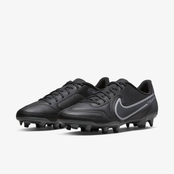 Men's Nike Tiempo Legend 9 Club MG Multi-Ground Football Shoes Black / Dark Grey | NK584JUB