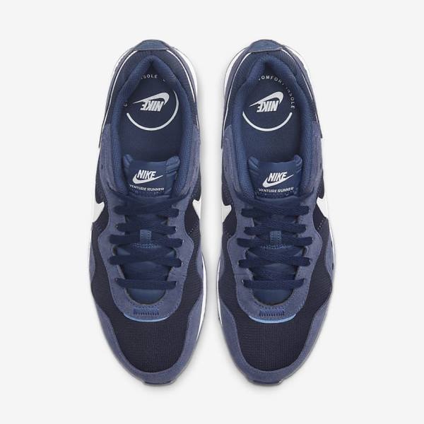 Men's Nike Venture Runner Trainers Navy / Navy / White | NK567HTZ