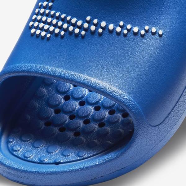 Men's Nike Victori One Shower Slides Royal / Royal / White | NK925DYB