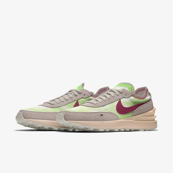 Men's Nike Waffle One By You Custom Trainers Multicolor | NK298DLE