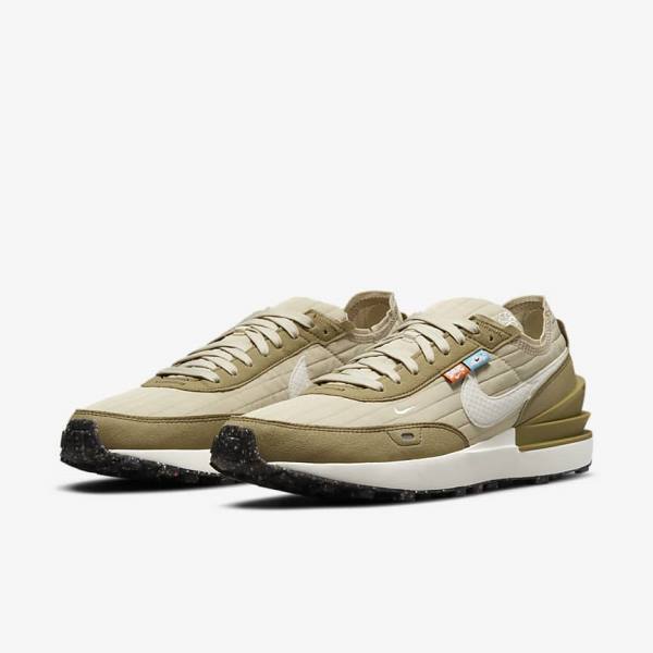 Men's Nike Waffle One Premium Trainers Brown / Black | NK169RCQ