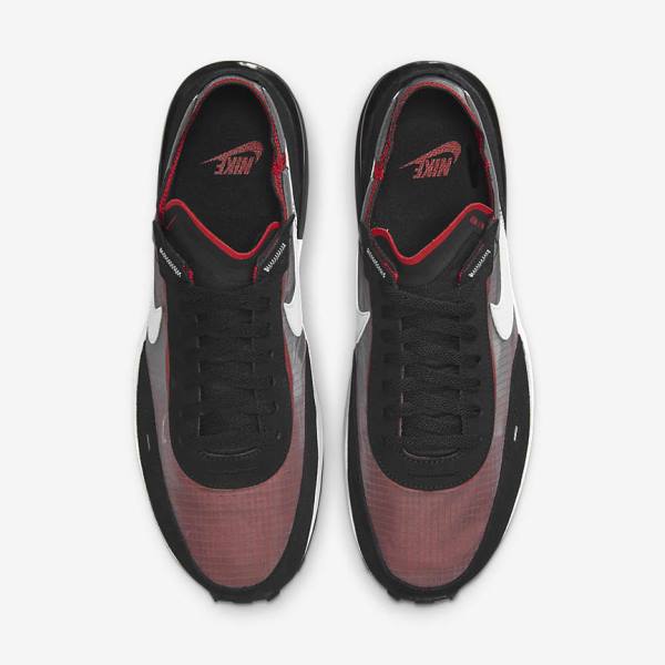 Men's Nike Waffle One SE Trainers Black / Red / White | NK123UDW