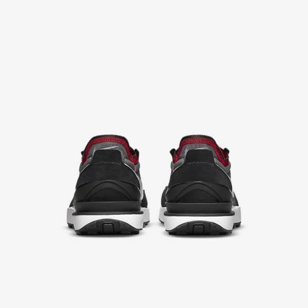 Men's Nike Waffle One SE Trainers Black / Red / White | NK123UDW