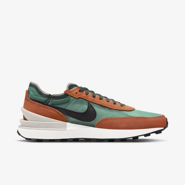 Men's Nike Waffle One SE Trainers Green / Red / Orange / Black | NK507UTC