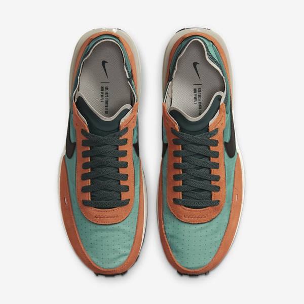 Men's Nike Waffle One SE Trainers Green / Red / Orange / Black | NK507UTC