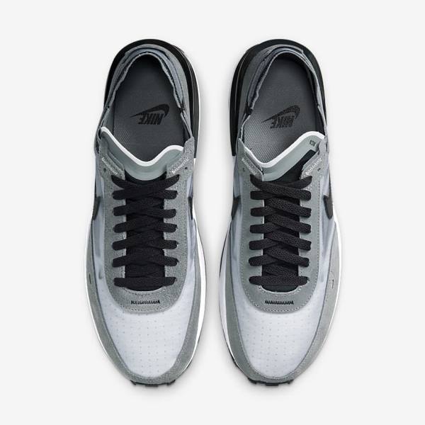 Men's Nike Waffle One SE Trainers Grey / White / Grey / Black | NK673YSL