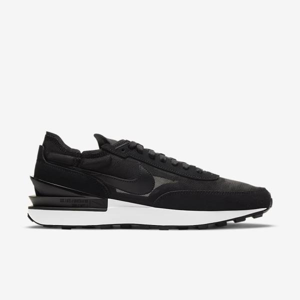 Men's Nike Waffle One Trainers Black / White / Orange / Black | NK738AUD