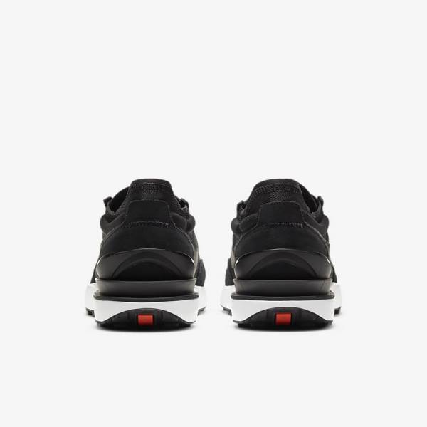 Men's Nike Waffle One Trainers Black / White / Orange / Black | NK738AUD