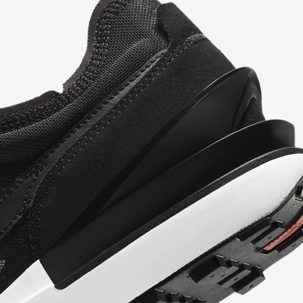 Men's Nike Waffle One Trainers Black / White / Orange / Black | NK738AUD