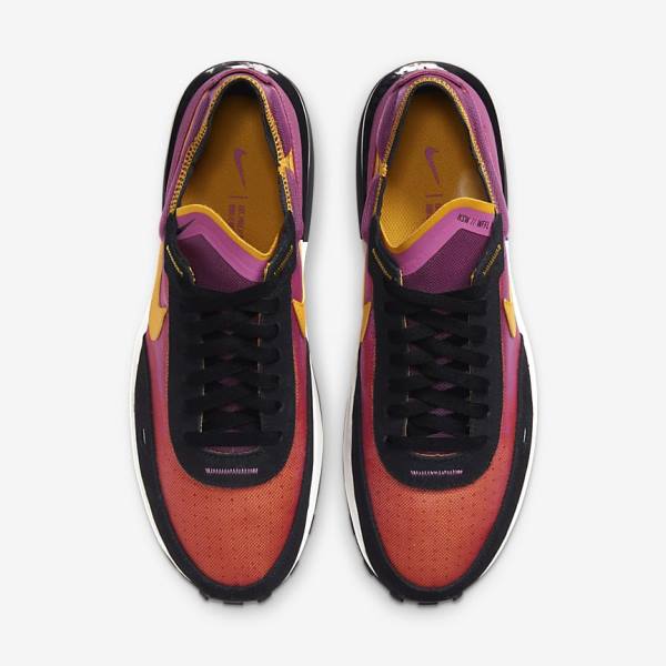 Men's Nike Waffle One Trainers Fuchsia / Black / Gold | NK904EZB