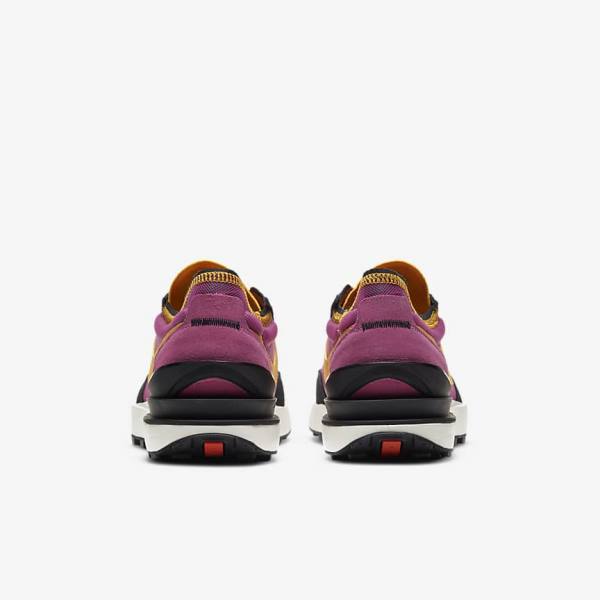 Men's Nike Waffle One Trainers Fuchsia / Black / Gold | NK904EZB