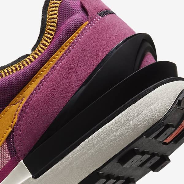 Men's Nike Waffle One Trainers Fuchsia / Black / Gold | NK904EZB