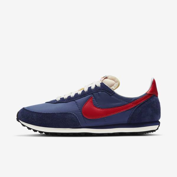 Men\'s Nike Waffle Trainer 2 SP Trainers Navy / Navy / White / Orange | NK804IAW