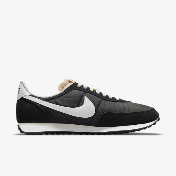 Men's Nike Waffle Trainer 2 Trainers Black / Orange / White | NK501OUS