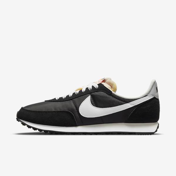 Men\'s Nike Waffle Trainer 2 Trainers Black / Orange / White | NK501OUS