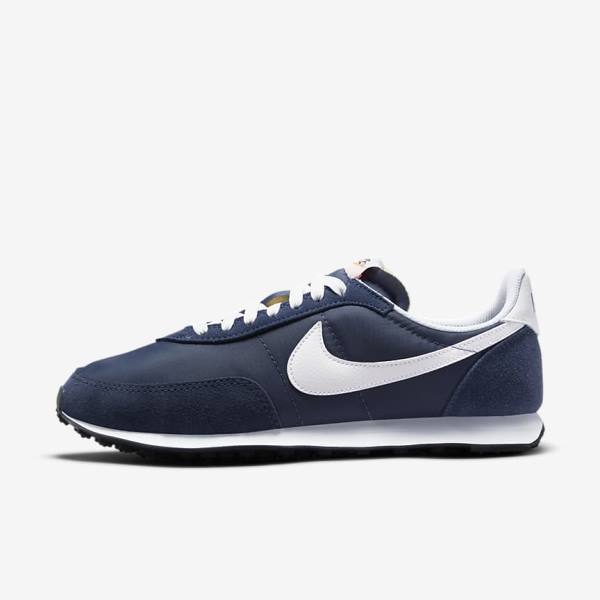 Men\'s Nike Waffle Trainer 2 Trainers Blue / Navy / White | NK321PHW