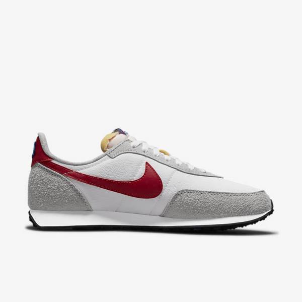 Men's Nike Waffle Trainer 2 Trainers White / Light Grey / Royal / Red | NK764SKZ