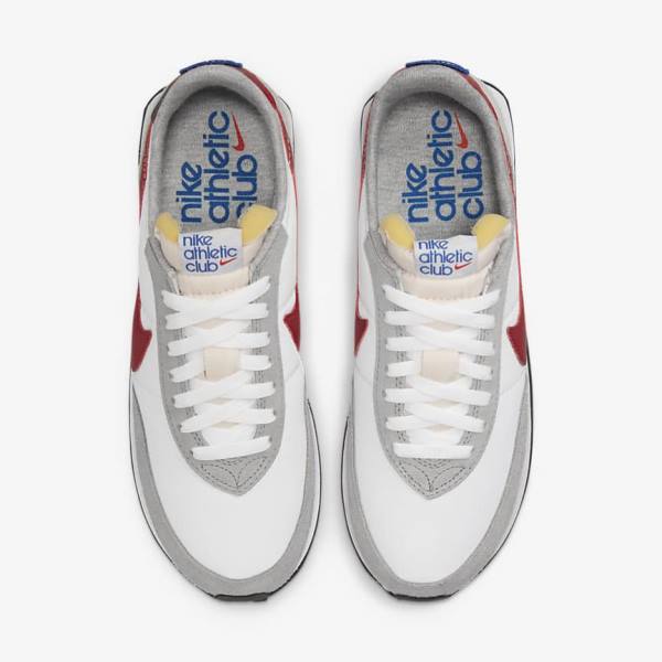 Men's Nike Waffle Trainer 2 Trainers White / Light Grey / Royal / Red | NK764SKZ