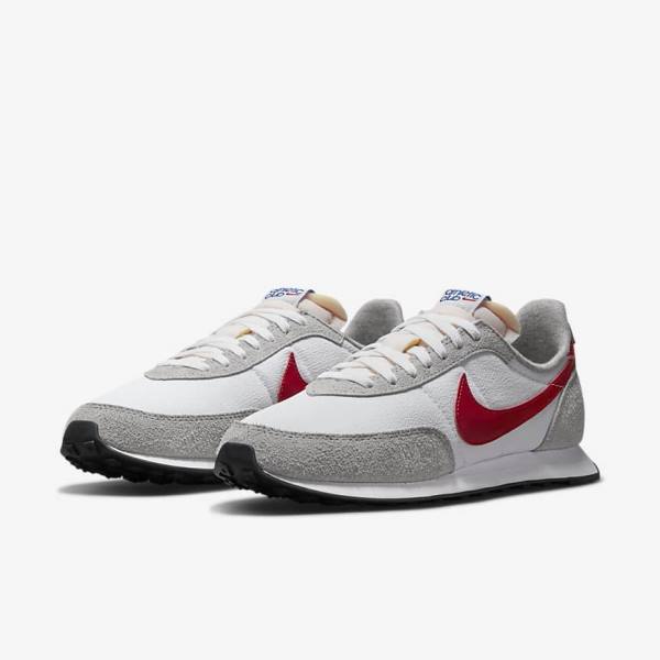 Men's Nike Waffle Trainer 2 Trainers White / Light Grey / Royal / Red | NK764SKZ