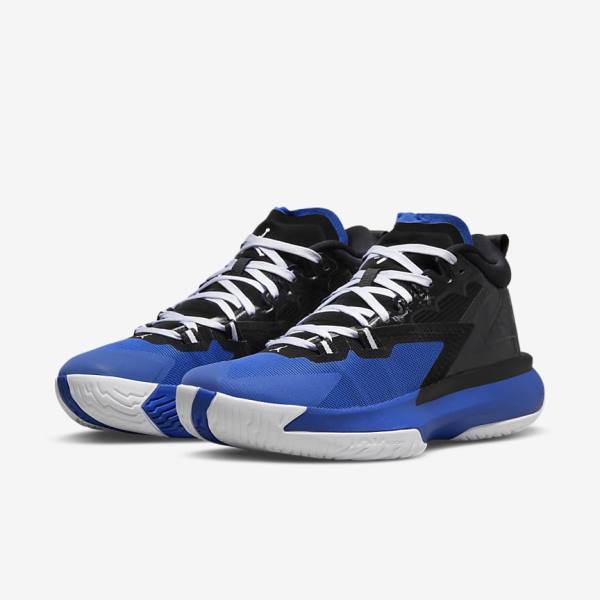 Men's Nike Zion 1 Basketball Shoes Black / Royal / White | NK685OSK