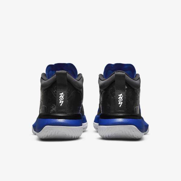 Men's Nike Zion 1 Basketball Shoes Black / Royal / White | NK685OSK