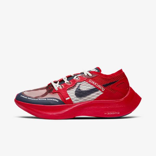 Men\'s Nike ZoomX Vaporfly Next% x Gyakusou Trainers Red / Blue | NK041LZQ