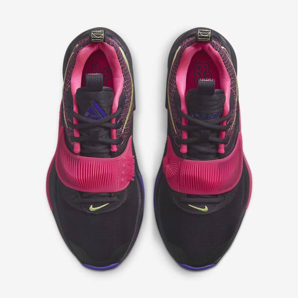 Men's Nike Zoom Freak 3 Basketball Shoes Purple / Pink / Purple / Light Lemon | NK428TPD