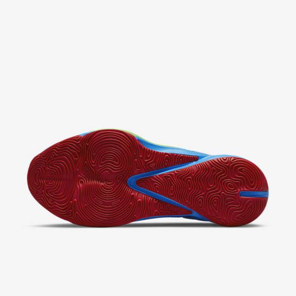 Men's Nike Zoom Freak 3 Basketball Shoes Blue / White / Red / Black | NK924RAI