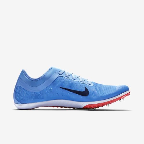 Men's Nike Zoom Mamba 3 Unisex Distance Spike Running Shoes Blue / Light Red / Blue | NK248BDK