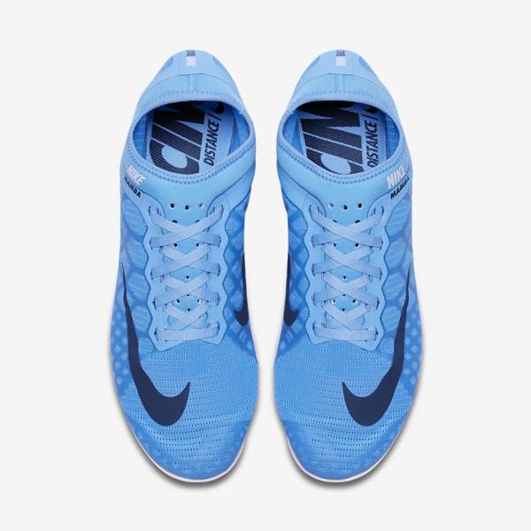 Men's Nike Zoom Mamba 3 Unisex Distance Spike Running Shoes Blue / Light Red / Blue | NK248BDK