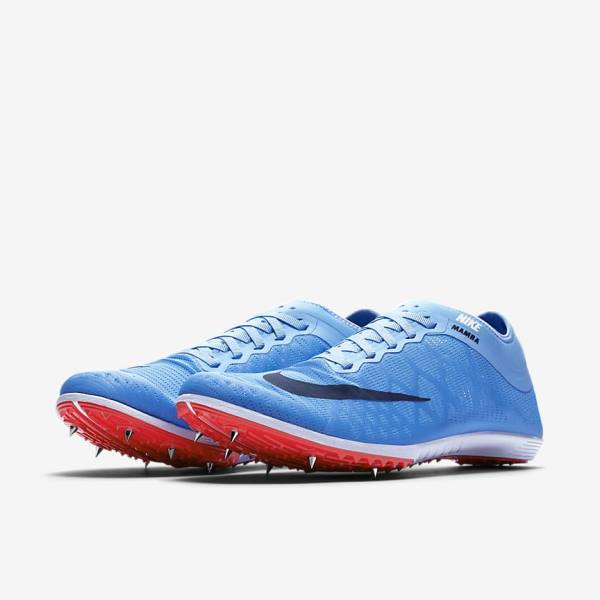 Men's Nike Zoom Mamba 3 Unisex Distance Spike Running Shoes Blue / Light Red / Blue | NK248BDK