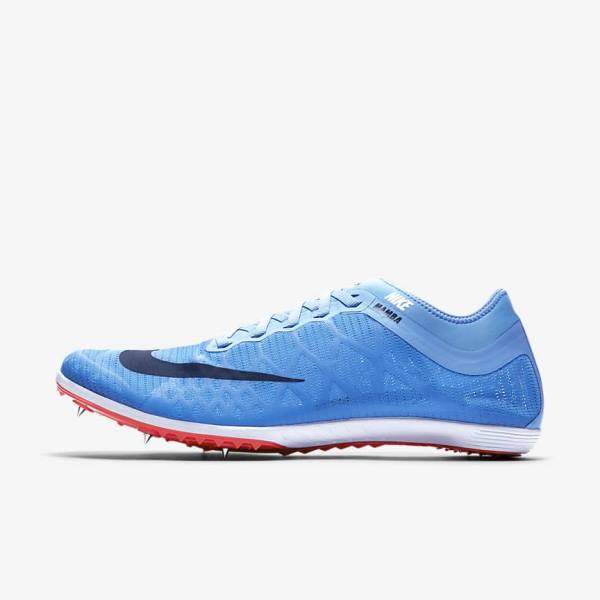 Men\'s Nike Zoom Mamba 3 Unisex Distance Spike Running Shoes Blue / Light Red / Blue | NK248BDK