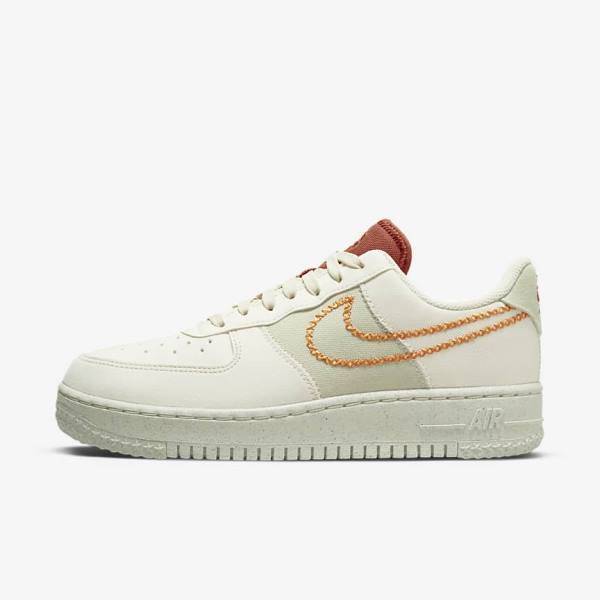 Women\'s Nike Air Force 1 07 Low Trainers Olive / Yellow | NK816NZO