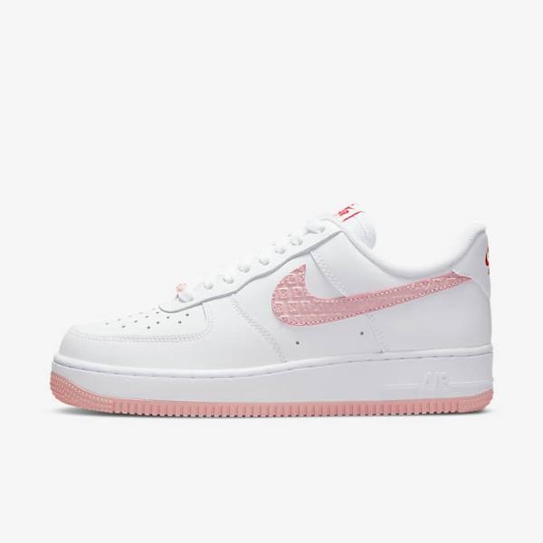 Women\'s Nike Air Force 1 07 Trainers White / Red | NK157IMQ