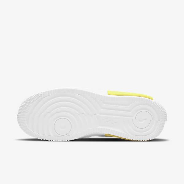 Women's Nike Air Force 1 Fontanka Trainers White / Yellow / White | NK109MIT