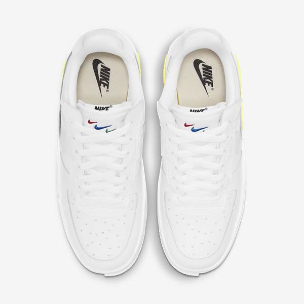 Women's Nike Air Force 1 Fontanka Trainers White / Yellow / White | NK109MIT