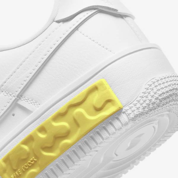 Women's Nike Air Force 1 Fontanka Trainers White / Yellow / White | NK109MIT