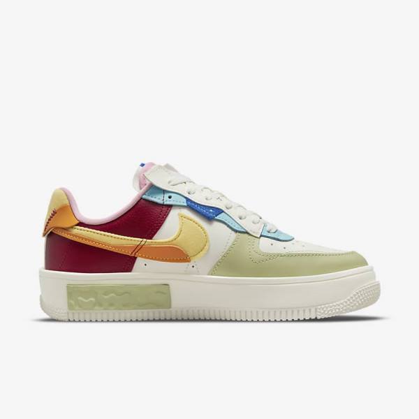 Women's Nike Air Force 1 Fontanka Trainers Burgundy / Gold | NK564NQI