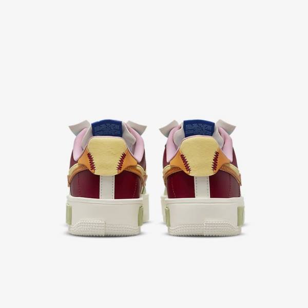 Women's Nike Air Force 1 Fontanka Trainers Burgundy / Gold | NK564NQI