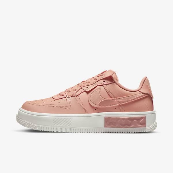 Women\'s Nike Air Force 1 Fontanka Trainers White / Red Pink / Light | NK571KRG