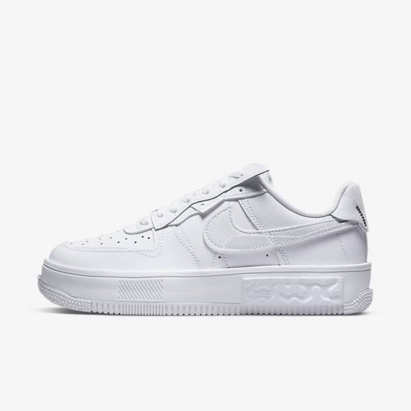 Women\'s Nike Air Force 1 Fontanka Trainers White | NK930BEJ