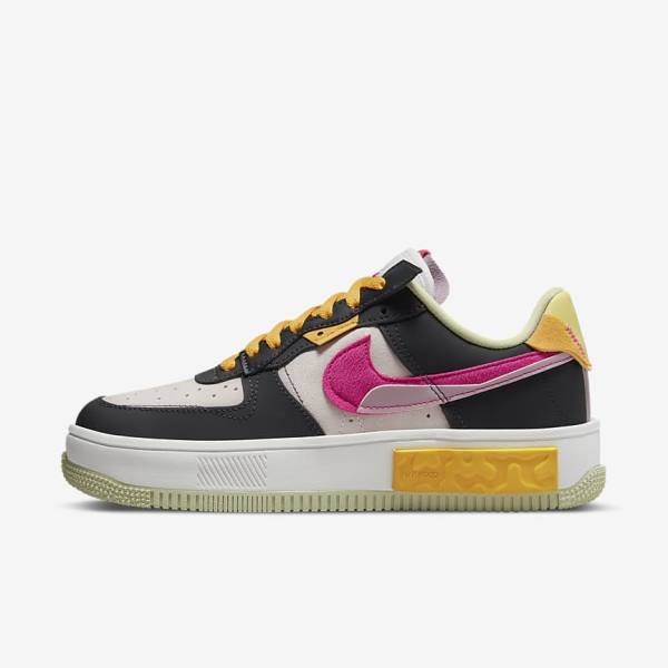 Women\'s Nike Air Force 1 Fontanka Trainers White / Purple / Pink | NK954QSM