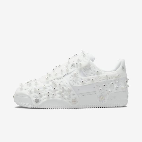 Women\'s Nike Air Force 1 LXX x Swarovski Trainers White / Metal Silver / White | NK135FGV