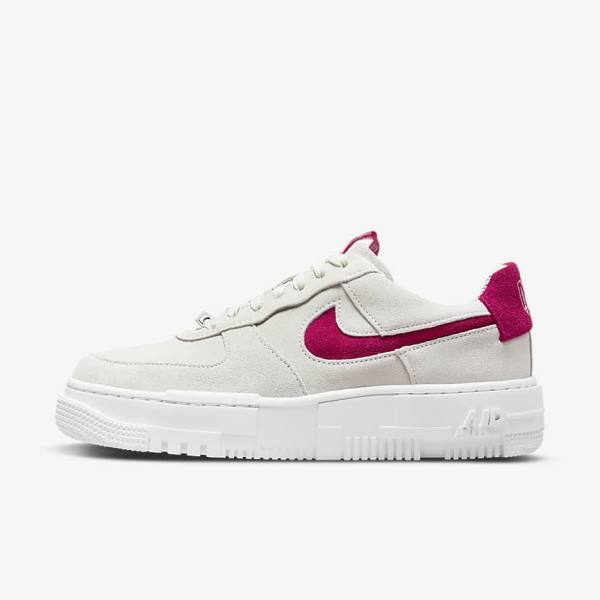 Women\'s Nike Air Force 1 Pixel Trainers White | NK263KNI