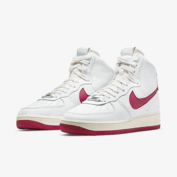 Women's Nike Air Force 1 Sculpt Trainers White / Red | NK186EHZ