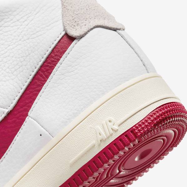 Women's Nike Air Force 1 Sculpt Trainers White / Red | NK186EHZ