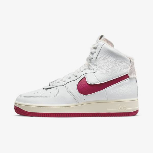 Women\'s Nike Air Force 1 Sculpt Trainers White / Red | NK186EHZ