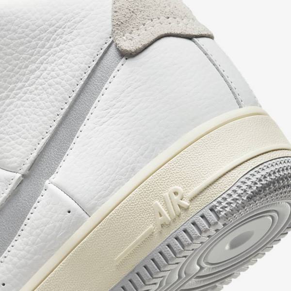 Women's Nike Air Force 1 Sculpt Trainers White / Silver | NK624HLM