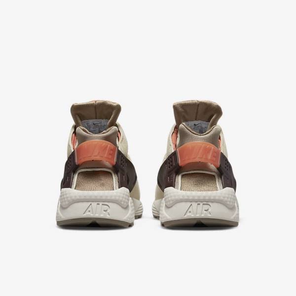 Women's Nike Air Huarache SP Trainers Khaki / Burgundy | NK619SIP